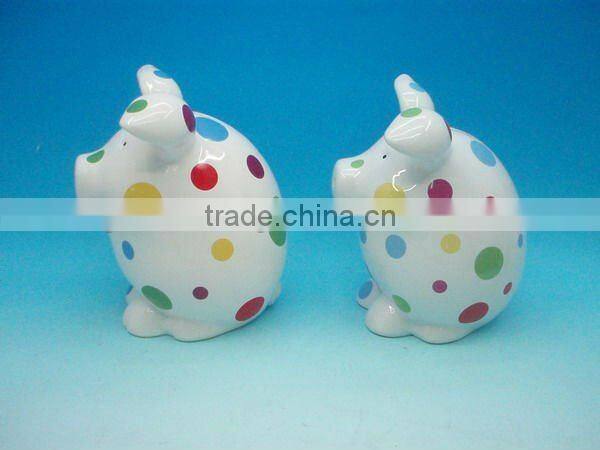 Miniature full color printing ceramic saving bank