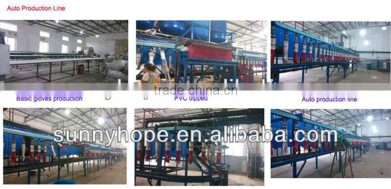 PVC glove with long sleeves