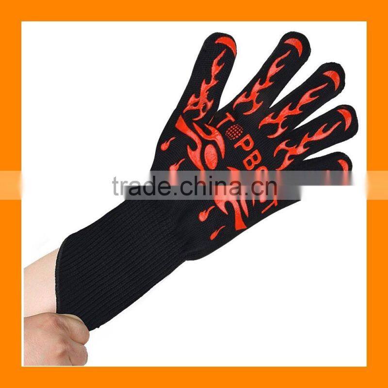 HitzebestAndig bis 500C elegantes Design Vielseitig einsetzbar Grill handschuhe Kaminhandschuhe Topfhandschuhe BBQ handschuhe
