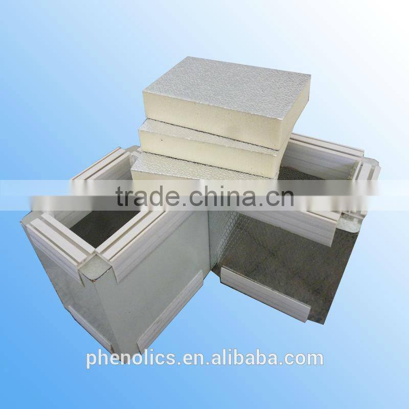 PU pre-insulated duct panel/board with aluminum foil
