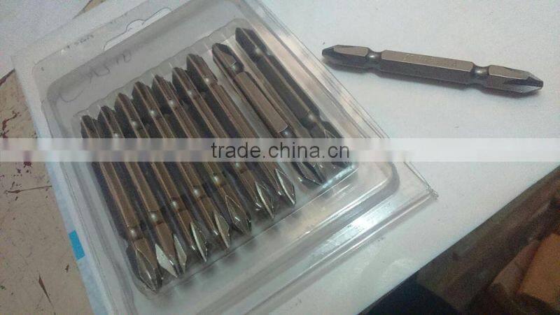Double ended S2 screwdriver bits of cheap price log moq and various size