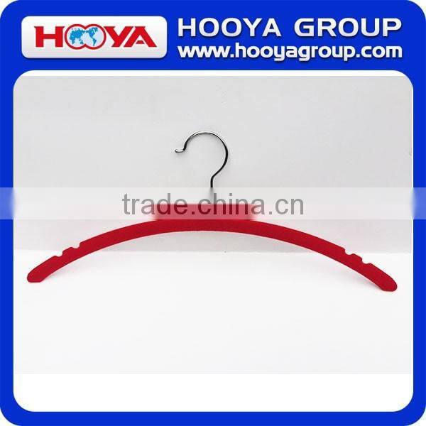 10PACK Candy Colour Plastic Velvet Flocking Clothes Hanger for Famale