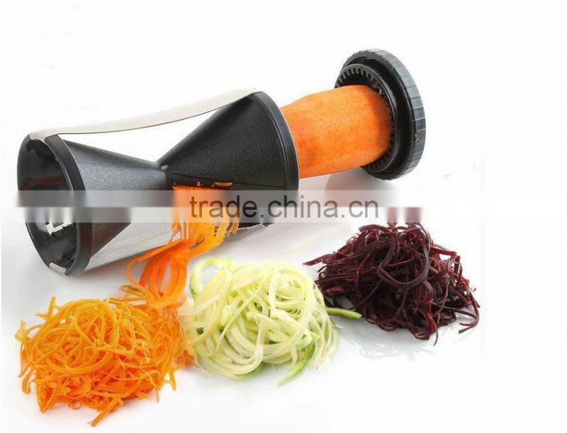 2015 new Spiral Vegetable Slicer/Spiral Cutter/Easy Operation Stainless Steel Vegetable Slicer