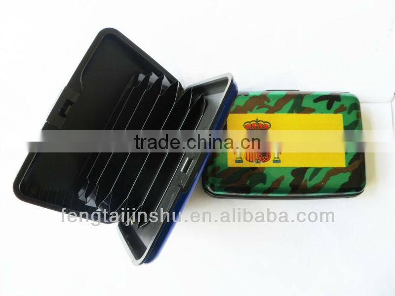 pattern design Aluminium Credit Card Holder Aluminum wallet