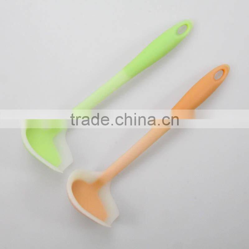 Silicone decorative serving spoons,cooling best soup spoon,custom soup spoon