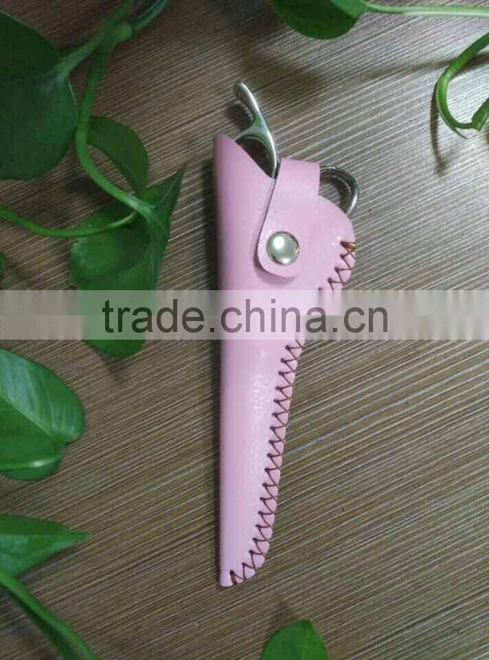 QJ-CP22 Professional real leather hair shears sleeves hairdressing scissor pouches holster
