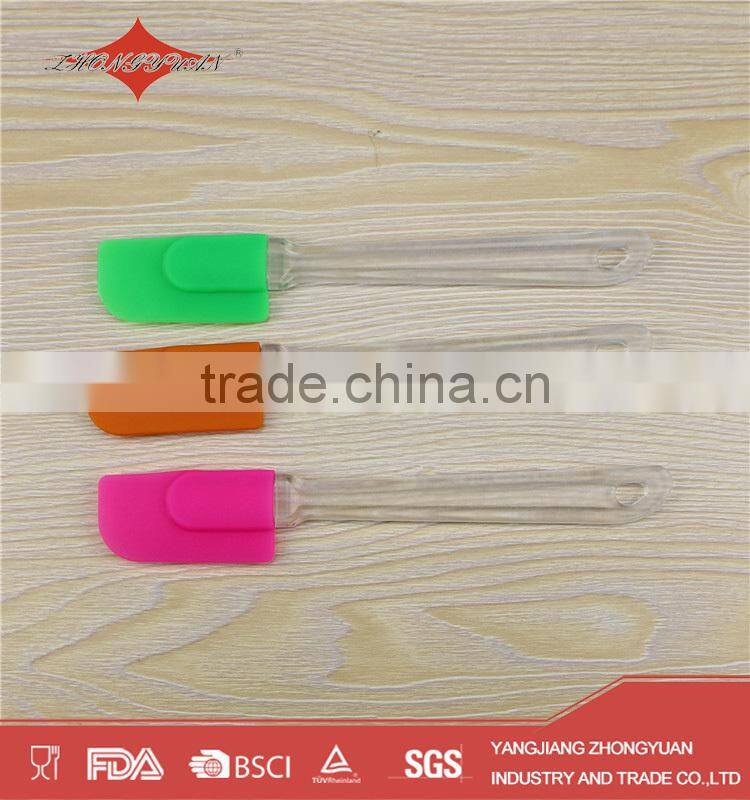 heat-resistant silicone spatula with long handle