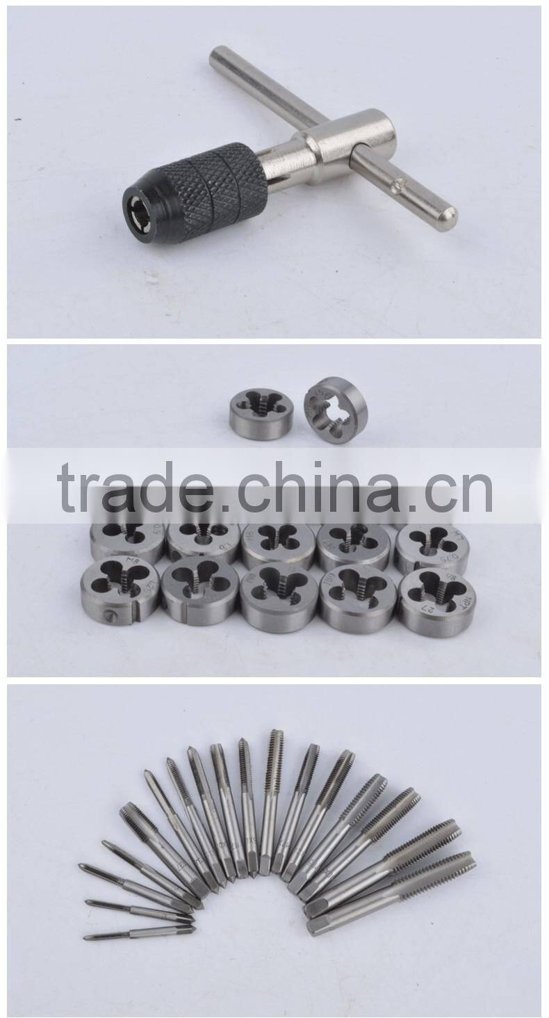 China hot sale 40pcs tap and die set metric screw thread taper