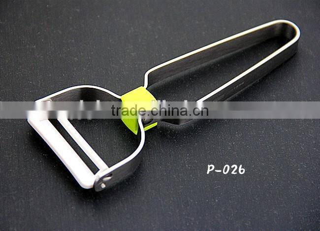 P029 Kasun gadget potato slicer Stainless Steel coconut Y Peeler in green with fridge magnets