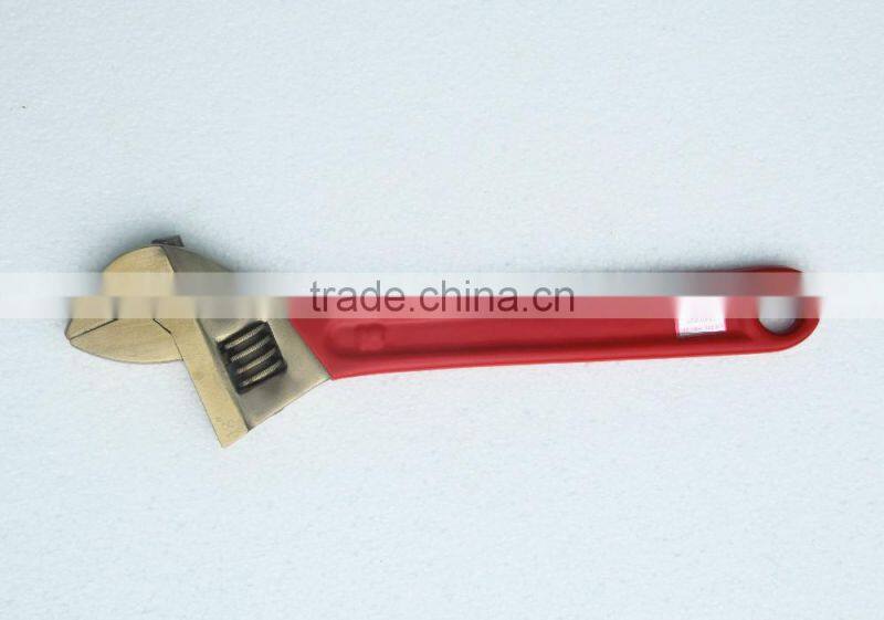 Nonsparking Aluminum Bronze Adjustable Wrench With Plastic Handle 6inch-18inch