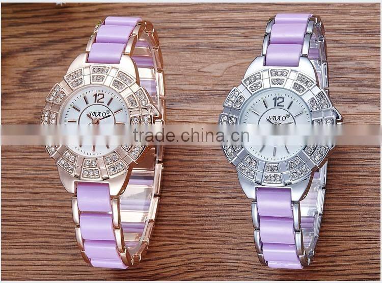 2017 round big dial rose gold dial sexy charming women's decoration watch for gift