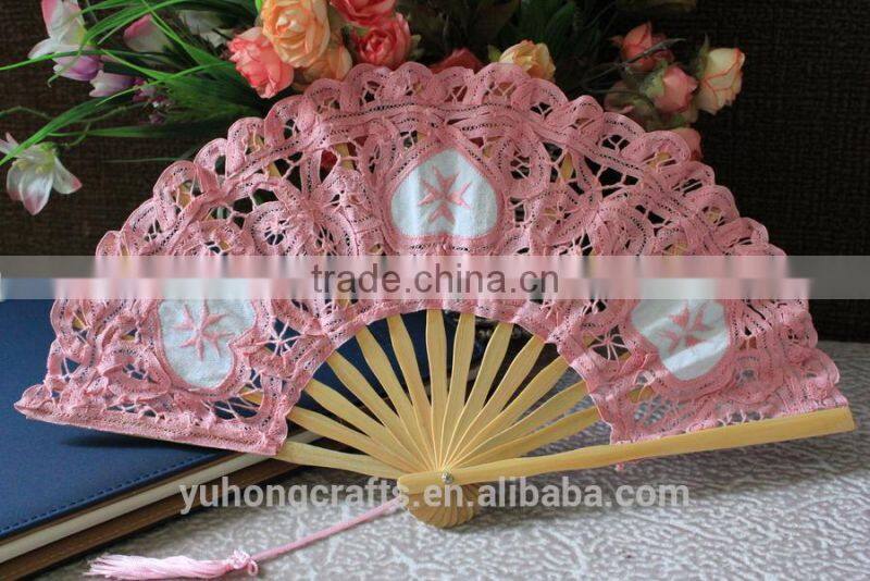 Vintage victorian lace fan for wedding