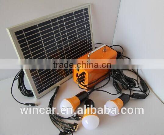 Power Bank Solar Panel With 3 pcs LED Lamp