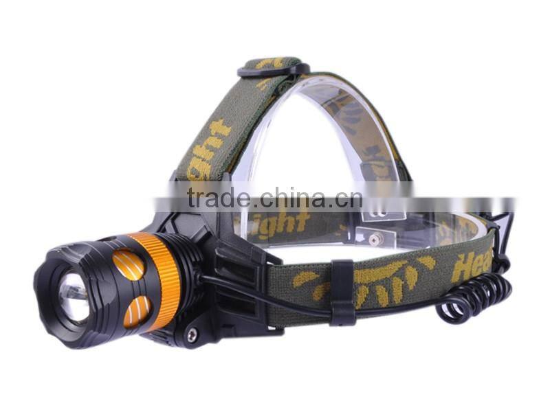 Long Range Headlamp K13 T6 LED 2000 Lumens 3 Mode High Power LED Hunting Headlamp(Black)