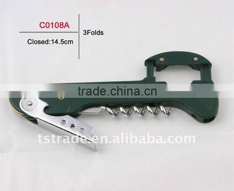 2014 Wine multifunction keychain bottle opener stainless steel durable fashion C0108A