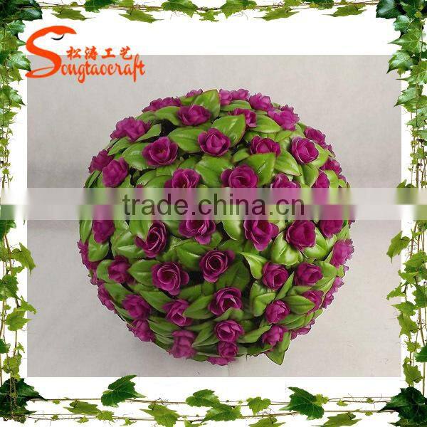 Size can be customized all types of artificial flower ball fake decor accosion artificial flower ball
