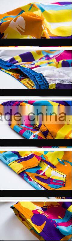 summer colorful beach shorts sublimation printing