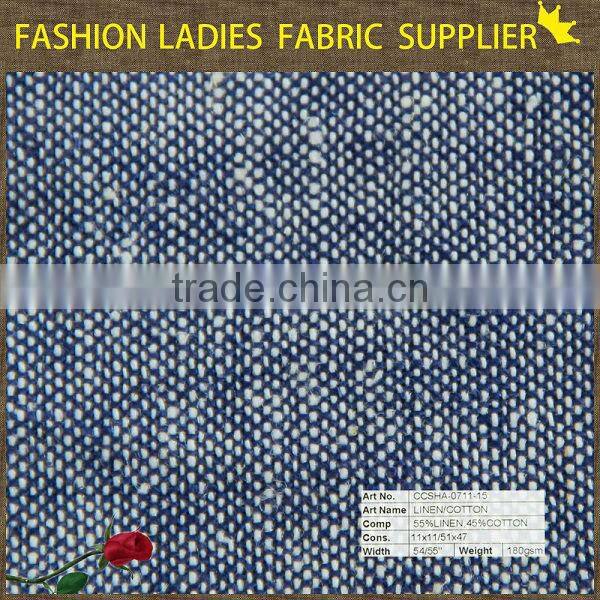 shaoxing cicheng fashion cotton linen fabric for pants