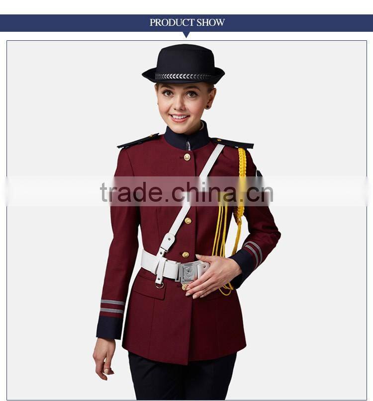 Uniform For Security Guards Red Color For Women Security Jackets