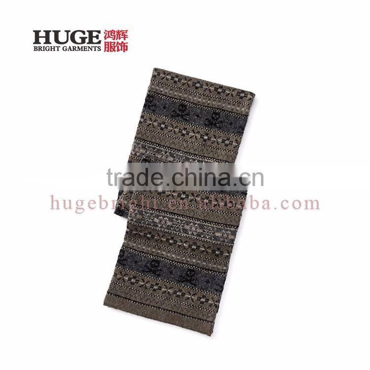 New Fashion Style Rib-knit Ends Wool Patterns For Knitted Scarves