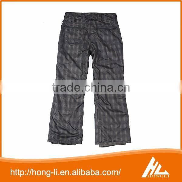 2017 Latest style ski wear 100% polyester high quality winter men snowboard pants