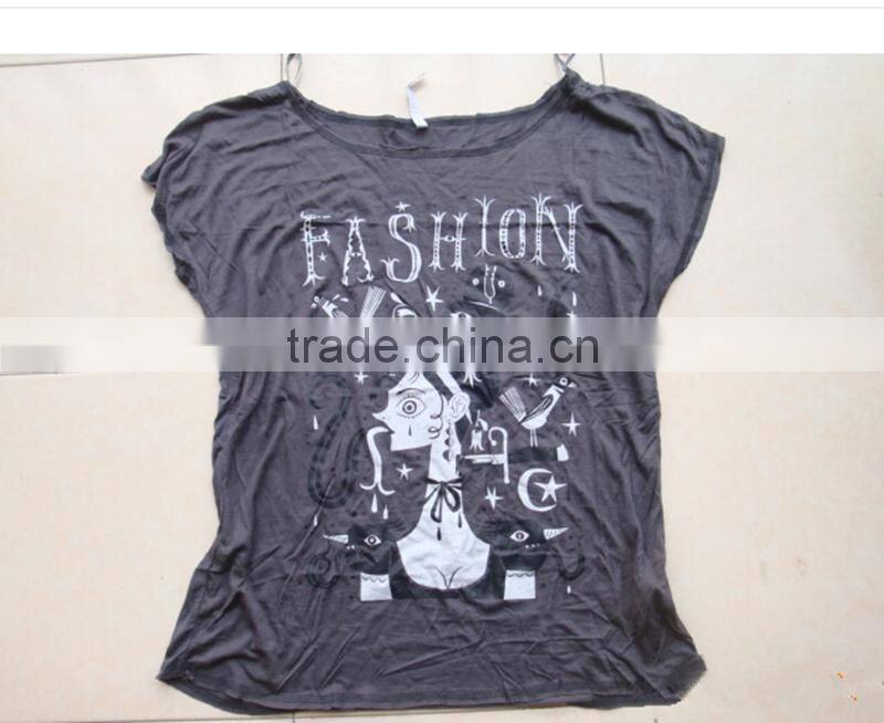 China Apparel Stock Women's T-shirt Plus Size Women Clothing