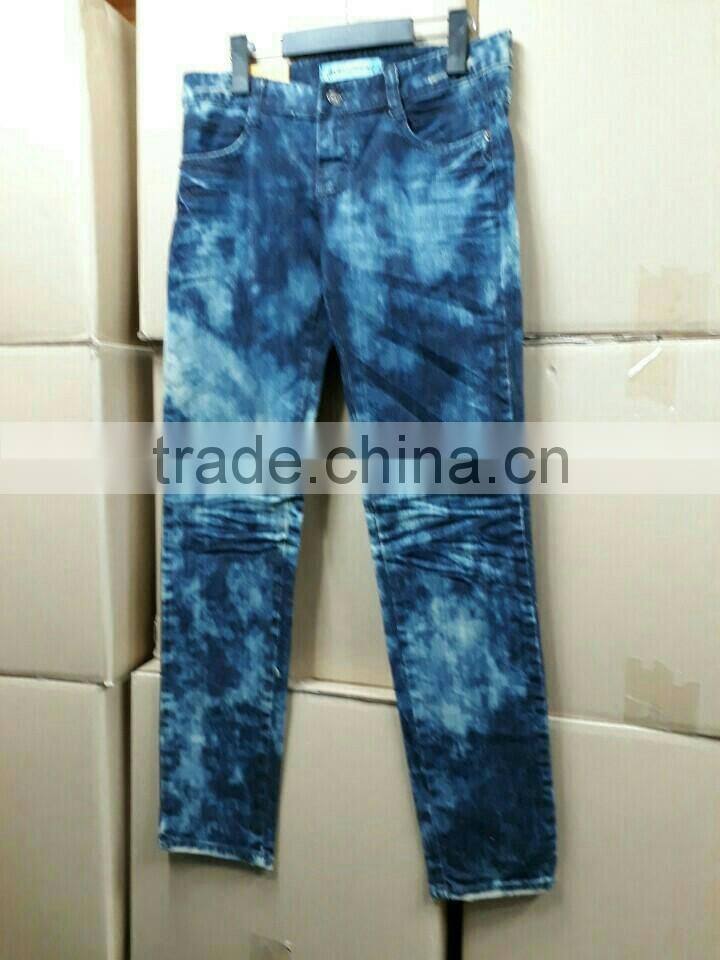 Cheap stock lot sale various Man Woman's Denim jean from Korea