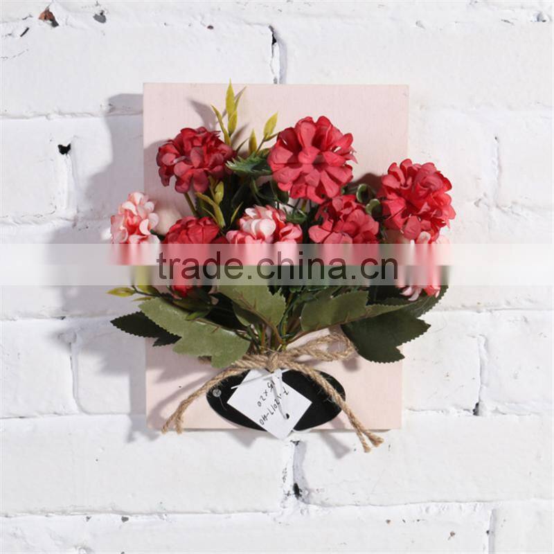 plush beautiful home decoration vases Wall decor Mural Flower simulation Valentine's Day gift and Wedding decoration