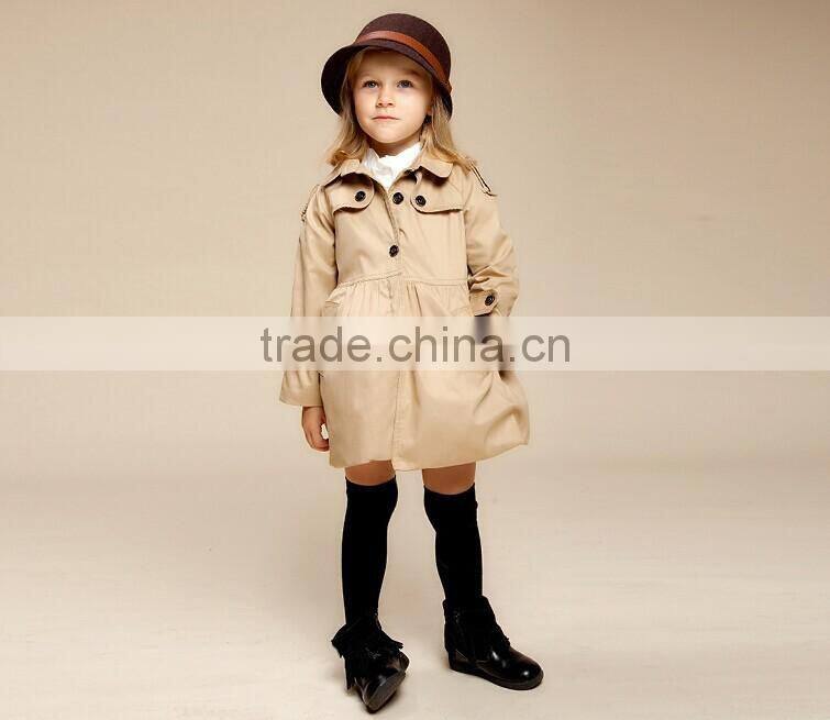Newest Autumn winter fashion Children wind coat girl's jacket outwear kids thick wind coat children jacket coat
