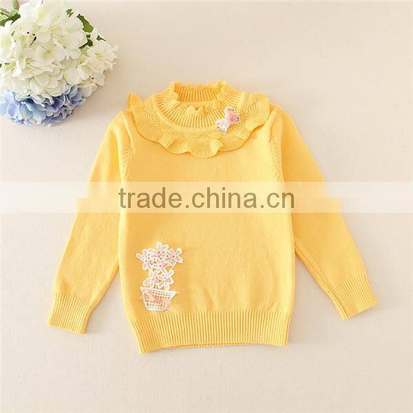 Infants Girls' Long Sleeve kid Sweater,banana yellow sweater designs for toddlers,baby sweater design with wholesale prices