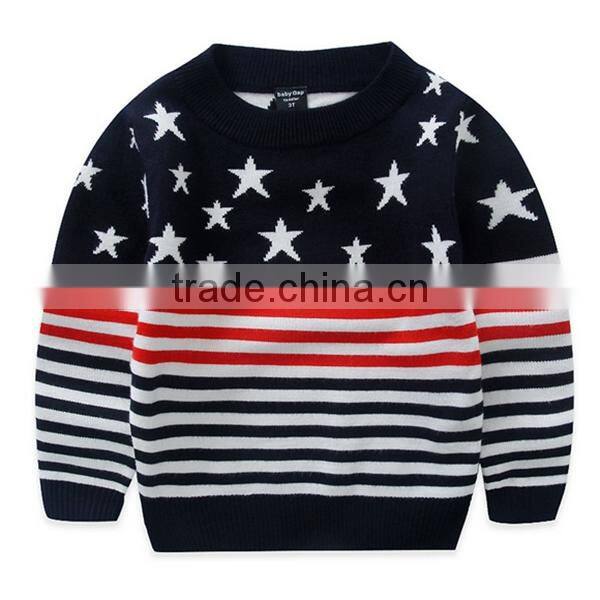 Children's Clothing Wholesale Pullover Chrismas Striped Sweater Pullovers
