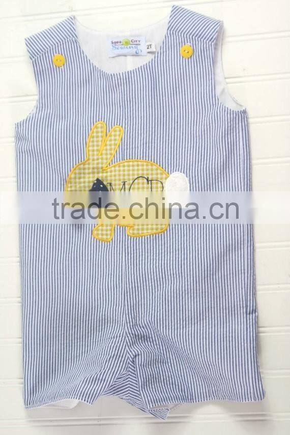 2017 Baby Boys Easter Outfit Kids Bunny Shortall Newborn Baby Boys Romper
