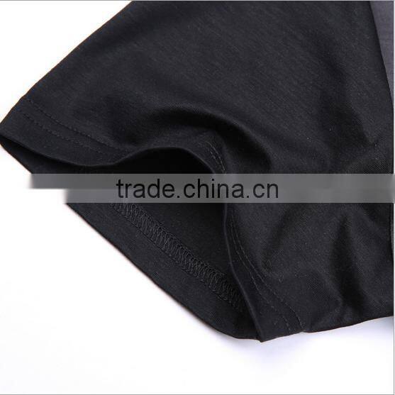 online shopping china clothes For Man Clothing Black T-shirt With Free Size