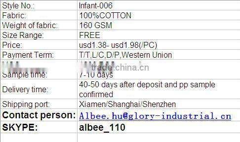 boy's and girl 's casual cotton romper infant clothes from china