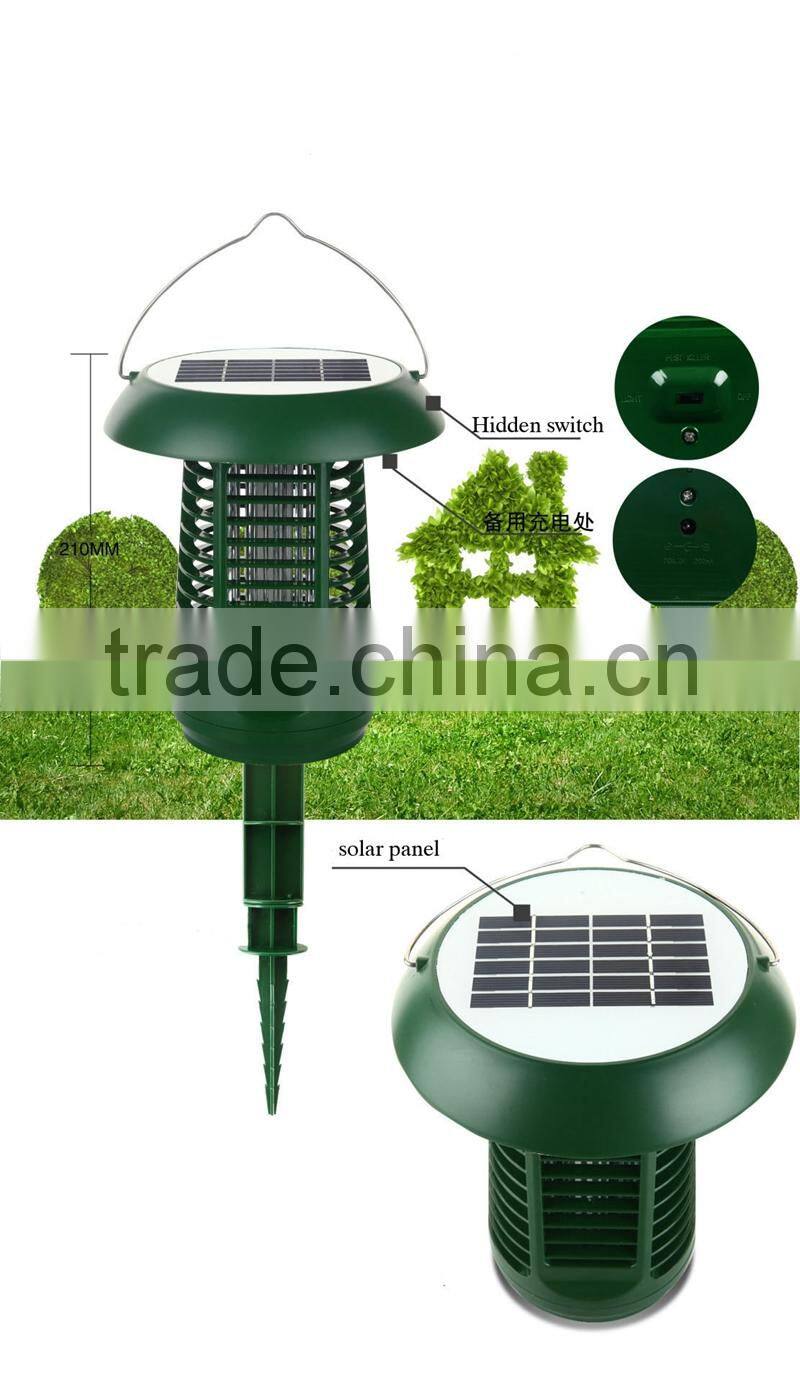Outdoor Garden Solar energy UV LED Environmental Mosquito insect killer Lamp