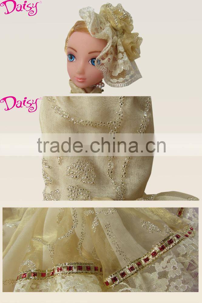 Custom make fancie ball gown doll pretty plastic dress up doll