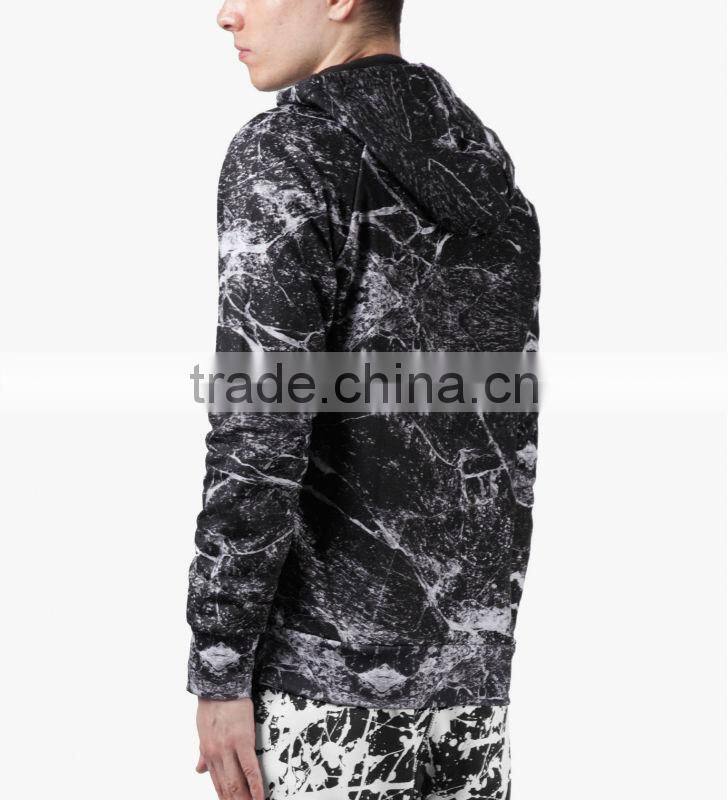 jersey custom all over printing zipper drawstring blank Hoodies/Sweatshirt