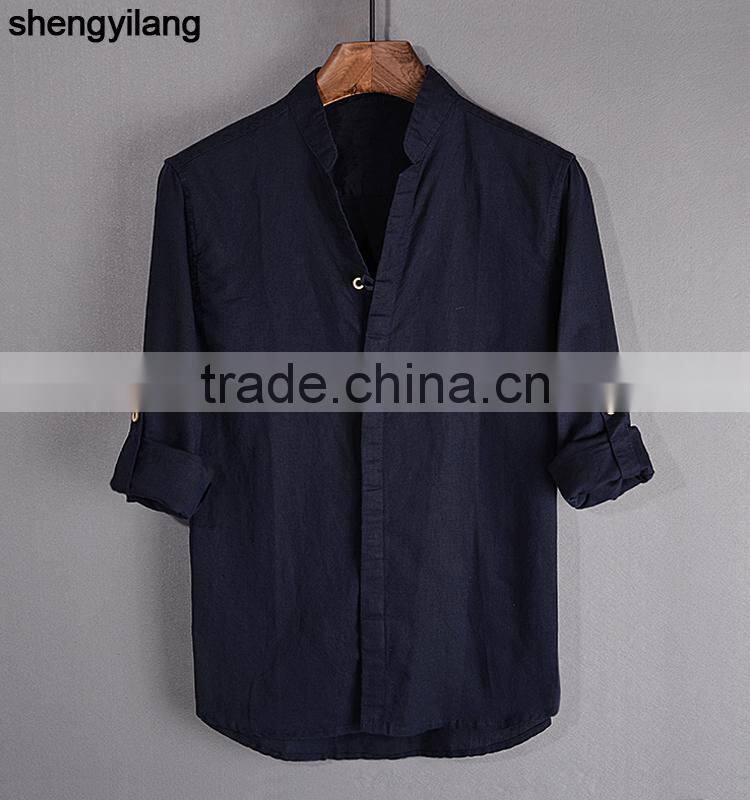 100% hemp shirt wholesale cheap custom classic shirts for men china manufacturers