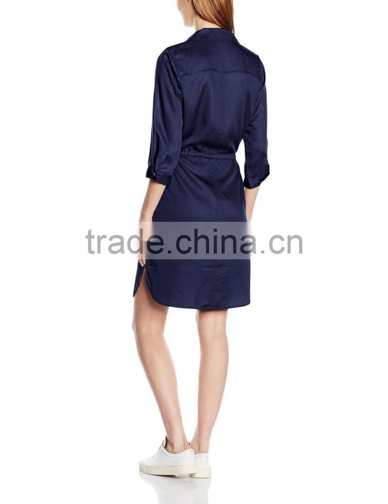 Women's Tencel Dress/Long dress shirt