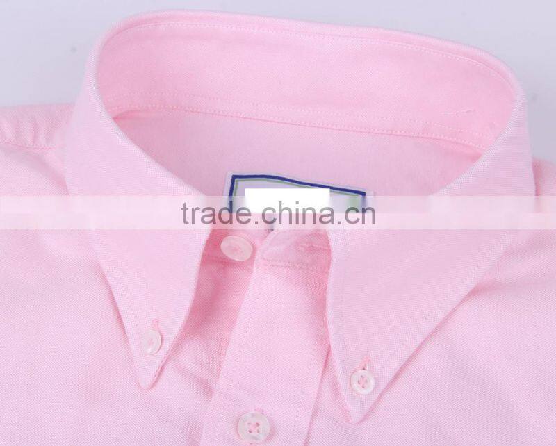 New Trend Oxford men's long sleeve solid casual shirt