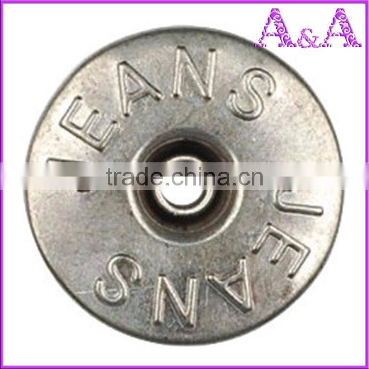hot sale metal jeans button