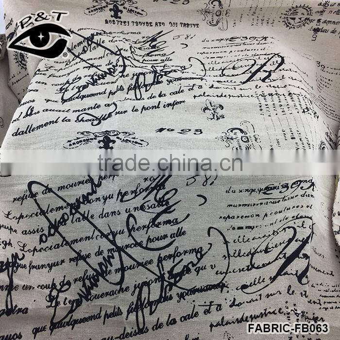 100% Polyester Linen Look Fabric With PU/PVC Coating For Bags/Luggages/Garment /Sofa Using