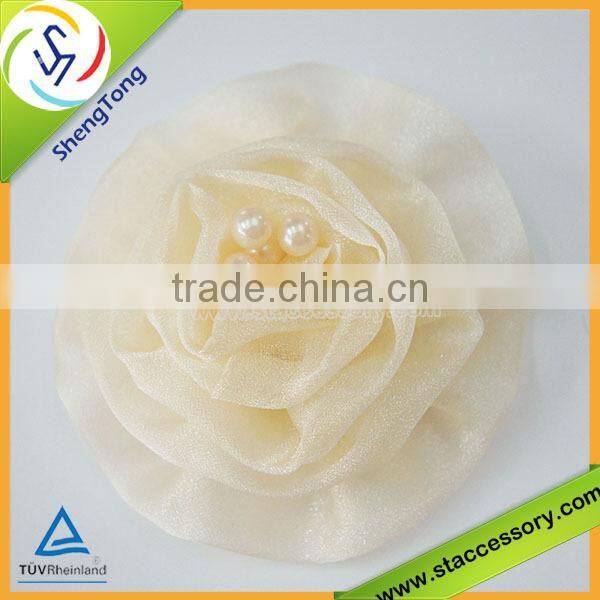 2015 New design fabric flower silk flower export