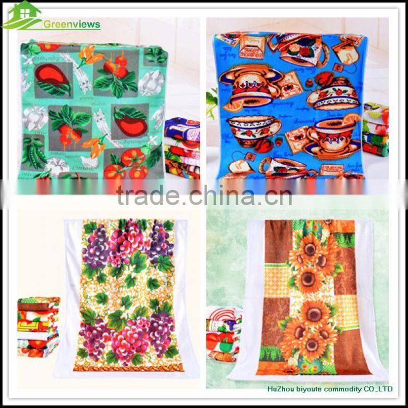Wholesaler tea towel in stock printed kitchen tea towel photo print tea towel