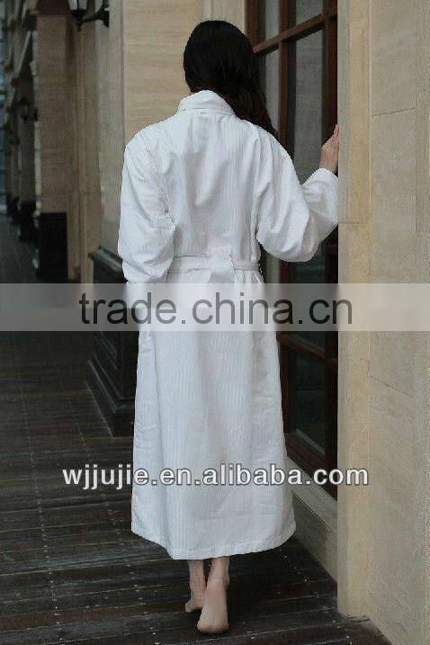 Microfiber plush bathrobe for women