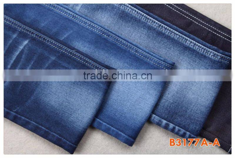 B3177A-A fake knitted denim stretch jeans fabric for brand apparels