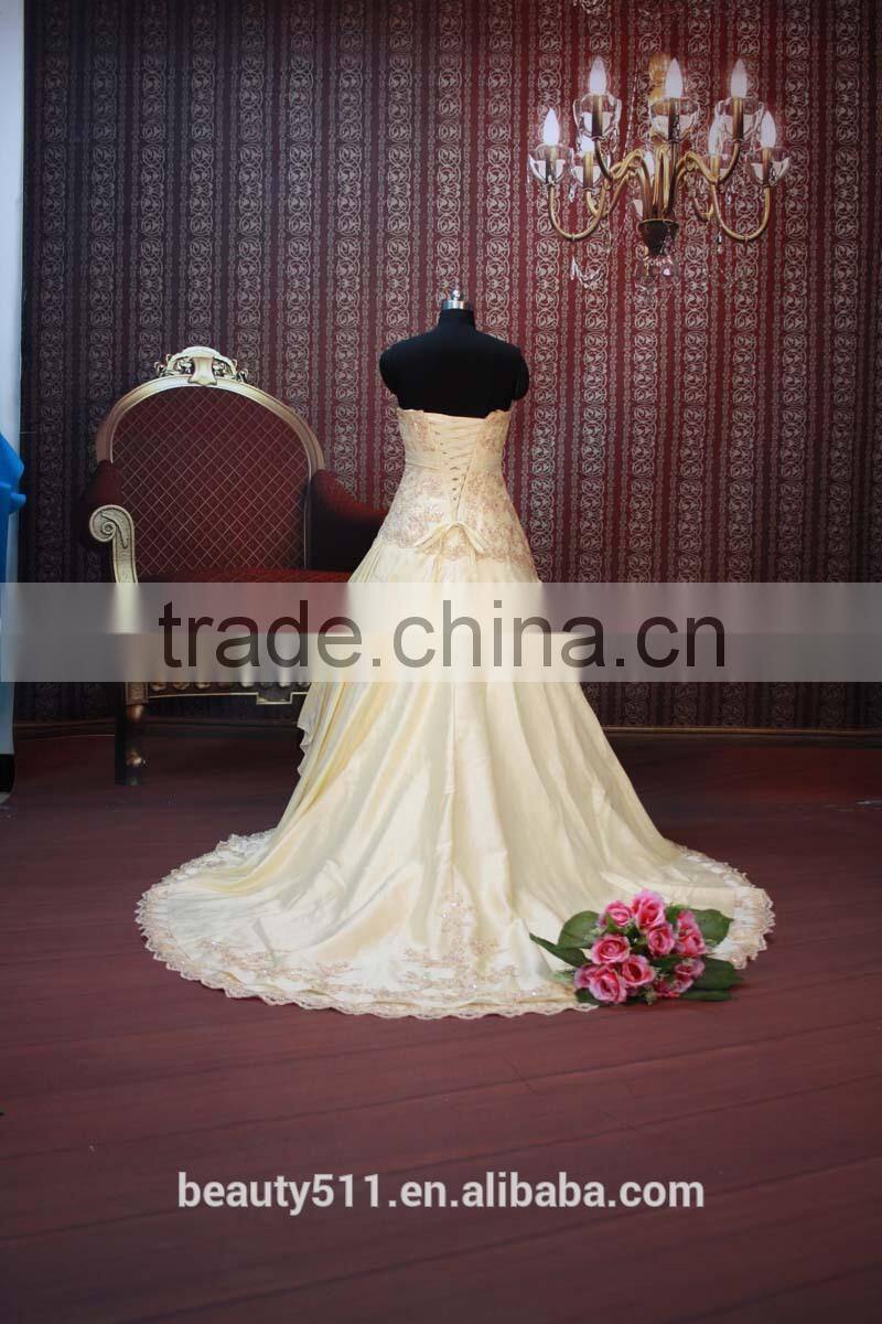 IN STOCK Off-The-Shoulder wedding dress sleeveless flower ball gown bridal dresses SW111