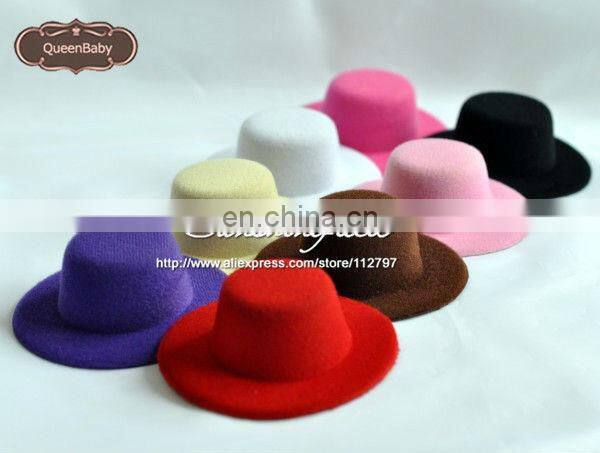 Red 2013 Hot Sale Promotion Cute 4" Mini Top Hat Baby Hats Felted Wool on sunshine field