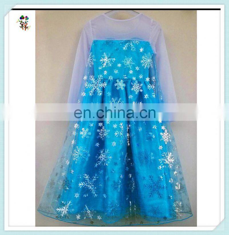 Movie Elsa Anna Kids Girl Fancy Dress Party Costumes HPC-3115