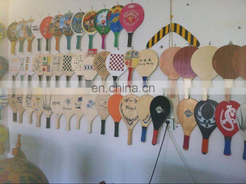 Great For Summer fun Beach Tennis Wooden Paddle Game Set Racquet and Ball Game